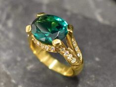 Gold Emerald Ring set with a created Emerald in a flawless clarity, deep green color & a perfect diamond cut at 12x10mm, together with small CZ Diamonds on the band. Antique Ring design made of Gold Vermeil ☞ thickest 18k Gold Plating on top of Solid 925 Sterling Silver ☞ made to last. ☞ Choose your size ☞ I resize (before shipping) for FREE to Any size* Matching Earrings & Pendant - please ask me ⌛Last few Ring left ⌛   Details :  ♥ Each item comes in a cute GIFT BOX ✓  ♥ GUARANTEE on the mater Emerald Ring White Gold, Emerald Gold Ring, Antique Emerald Ring, Gold Emerald Ring, Smaragd Ring, Emerald Ring Vintage, Emerald Ring Gold, Green Ring, Antique Ring