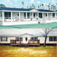 before and after pictures of a mobile home