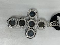 Brilliant antique Rainbow Labradorite cross Lovely handmade silver work Silver About an inch and a half long All jewelry is shipped in a nice gift box. Check out our over a THOUSAND great reviews Velvet Necklace, Cross Choker, Vintage Choker, Choker Pendant, Vintage Rainbow, Silver Work, Vintage Heart, Heart Locket, Handmade Sterling Silver