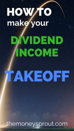 the words how to make your divided income take off