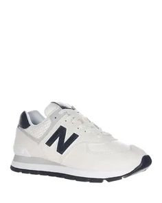 New Balance 574+ Sneakers In Beige/White | Editorialist