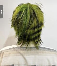 Green Hair Shades, 2022 Haircut, Emo Hair, Hair Shades, Scene Hair