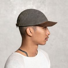 Our five panel Dad Hat (and we mean that in the best way) features a unique hand formed brim and band made out of one continuous piece of veggie tanned leather. The canvas panels are hand painted in a charred olive color way. An adjustable leather tieback provides a comfortable fit. FEATURESVegetable tanned leather brim and bandHand painted canvas panelsWhite brass placardAdjustable leather tiebackOne size fits all Adjustable Leather Baseball Cap With Short Brim, 5-panel Leather Hat For Outdoor, Leather 5-panel Hat For Outdoor, Brown Leather 5-panel Hat, Five Panel, Winter Cap, Hat For Man, New Dads, Olive Color