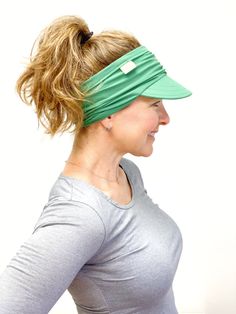 Cute Visor for Women "Love my new visor! It's really comfortable and stays in place. The shop owner is very helpful too! I just placed another order." - Sarah, WA A stylish visor that works and hard and is adorable Floral Visor for WomenMade to Order in color shown: 3-5 business days Suggested Sizes:Small: 19" - 21"Medium: 21" - 23"Large: 23"+ Think of this like a headband with a visor attached. It will stretch! If you're comfortable giving me your head size - that'd be great. I have a 23" head and wear the Medium. Let me know if you have questions with the contact button above. OVERVIEWCajole the wingers and get serious about your visor with an added dose of authentic fun. This new visor for women has got nothin' on your baseball cap, like for real. From catching the sweat during weed pul Adjustable Functional Golf Visor, Adjustable Sports Visor With Upf 50+, Sporty Adjustable Visor With Sweatband, Adjustable Sporty Visor With Sweatband, Adjustable Functional Visor With Sweatband, Adjustable Sports Visor With Cotton Sweatband, Lightweight Sports Visor, One Size Fits Most, Casual Sports Visor With Upf 50+, Casual Sports Visor With Sweatband