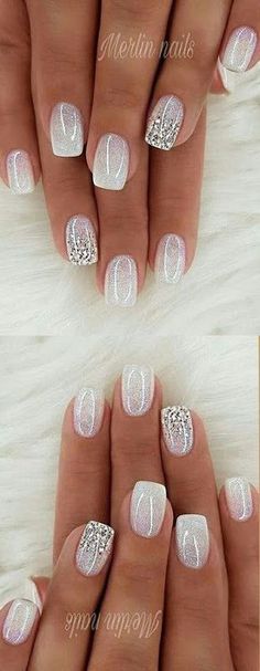 50 Winter Nail Designs You ll Want To Try This Season  French Manicure Natural Nails  Light Nail Polish Easy 30 day return policy Bride Nails, Simple Nail, Nail Designs Glitter, Bullet Journal Layout, Xmas Nails, Dipped Nails, Bridal Nails, Fancy Nails, Short Acrylic Nails