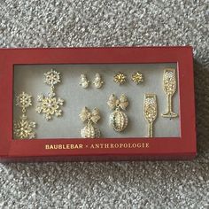 New In Box Sold Out Online And In Stores. Adorable Festive Earring Set! Anthropologie Jewelry, Earrings Set, Earring Set, Anthropologie, Jewelry Earrings, Women Jewelry, Festival, Women Shopping, Gold