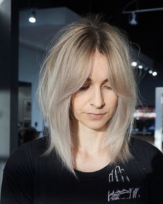 Κούρεμα Bob, Super Hair, Long Bob Hairstyles, Short Haircut, Haircuts For Long Hair, Medium Hair Cuts, Curtain Bangs, Cool Haircuts, Medium Length Hair Cuts