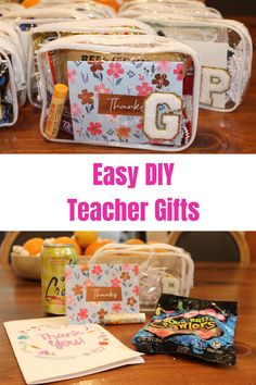 an easy diy teacher's gift bag with free printables and instructions