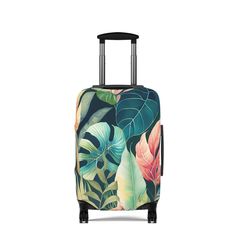 Introducing our Summery Jungle Foliage Luggage Cover, the ultimate travel accessory for wanderlust enthusiasts! Protect your precious luggage from unsightly scratches and scuffs while adding a touch of fabulousness to your travel style. Featuring stunning full-print fine art designs inspired by vibrant watercolor paintings, this luggage cover is a true statement piece. The captivating jungle foliage pattern is printed on both the front and back, ensuring that you'll never mistakenly grab someone Green Luggage With Sleeve For Trip, Green Luggage With Sleeve For Overnight Trips, Rectangular Luggage With Luggage Sleeve For Overnight Trips, Green Travel Cases With Luggage Sleeve, Green Travel Accessories With Luggage Sleeve For Overnight Trips, Rectangular Luggage With Sleeve For Vacation, Green Travel Accessories With Luggage Sleeve For Weekend Trips, Rectangular Green Travel Accessories, Rectangular Travel Accessories With Luggage Sleeve For Vacation