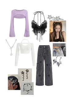 Jewelry Dannylux Concert Outfits, Ive Concert Outfit Idea, P1harmony Concert Fits, I’ve Concert Outfit, Bludfest Outfits, Dreamcatcher Concert Outfit Ideas, Y2k Outfits Concert, Butterfly Concert Outfit, Concert Outfit Ideas Kpop Skz