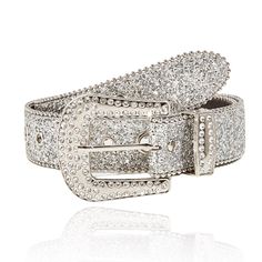 PRICES MAY VARY. Rhinestone belt for women made of alloy. Adorned with sparkling rhinestone,trendy and unique. Rhinestone Belt for Men Women length of the entire belt is 113cm/44.5inch.Belts can always be adjusted to fit your waistline. Bling leather Belt for Jeans Pants exquisite design, match with all outfits . You can wear rhinestone belts to parties, night clubs, country concerts,music festivals, dates and more, Fits and looks great. Sparkle studded belts is a good choice to share with good Sequin Jeans, Y2k Girls, Cowgirl Jeans, Girls Belts, Cowboy Girl, Rhinestone Belt, Retro Mode, Estilo Punk, Studded Belt