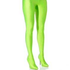 The Stasia Neon: Shiny Biker Pant Stiletto Boot Features An Ultra-Stretchy, Shiny Spandex Base, An Inner Pvc Pump, A Pointed Toe, And A Stiletto Heel. This All In One Pant Boot Features A Next-Level Luxe Look. The Built-In High-Waisted Legging Eliminates The Need For Tights This Fall. Fit Note: Boots Fit Up To A Size 15 In Women's Pants. Purchase According To Your Shoe Size. Fit And Details (Approx. Measured From A Women’s Size 7.5): - Stretch Spandex Upper - Hand Wash Cold And Hang Dry - Pointe Green Thigh High Boots, Boots Fit, Biker Pants, Fall Fit, Winter Fits, High Waisted Leggings, Stiletto Heel, Women's Pants, Stiletto Heels