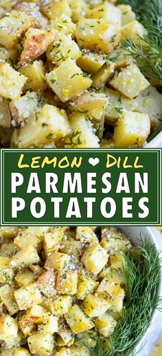 this lemon dill parmesan potatoes recipe is the perfect side dish for any meal