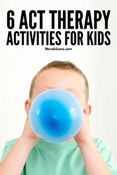 6 ACT Therapy Activities for Kids | Acceptance commitment therapy (ACT) vs cognitive behavior therapy (CBT) -- which is the right option? If your child has anxiety and/or depression, this post is a great resource. We're explaining the benefits of ACT therapy, and we're sharing our favorite therapist-approved activities to help children practice mindfulness and acceptance with their feelings through water, dirt, clay, metaphors, and more! Attachment Therapy Activities, Acceptance Activities For Kids, Kids Therapy Activities, Cognitive Behavior Therapy, Acceptance And Commitment Therapy, Group Therapy Activities, Counseling Tips, Behavior Therapy, Radical Acceptance