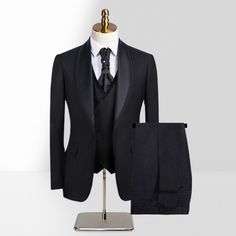 Discover Brady Black Two Color Shawl Collar Mens Three Piece Wedding Suits with bradymensuit. Shop for a range of Black Shawl collar men's suits for every occasion with rush order service in cheap price. Slim Fit Tuxedo For Groom, Black Three-piece Suit For Groom With Notch Lapel, Black Three-piece Suit With Notch Lapel For Groom, Black Three-piece Suit With Notch Lapel For Wedding, Black Tailored Suit For Groom, Tailored Black Suit For Groom, Black Notch Lapel Suit For Groom, Groom's Slim Fit Tuxedo, Groom's Slim Fit Tuxedo In Suiting Fabric