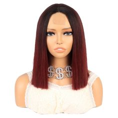 Item Function: 1. Good Quality: Medium-long straight wigs for women with stylish designs and outstanding looks. Made of heat-resistant synthetic fiber, soft touch and is natural look, just like your own real hair. Wigs for women with very stylish designs and pretty looks, make you more beautiful and confident, you will get tons of compliments with this cute wig. The comfortable wig cap with 2 adjustable straps and 2-3 combs to fix, you can adjust its size to fit your head. There are many sizes f Hair Lace Front Wigs, Straight Wigs, Red Wigs, Real Hair, Wig Making, Long Straight Hair, Wigs For Women, Hair Lace, Straight Wig