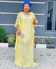 🎈This handmade cord lace dress is made of high quality lace fabric that will serve you a long time. The color is rich, the texture is good. Great for weddings, bridesmaids dresses, Nigerian Parties, Dinners, etc. 🎈Details - Custom made from scratch -Loose Fit : You can provide your measurements / I'll make according to the measurements of the size you choose - Butterfly Dress Style - Neckline: Round Neck -Dress Length 58 inches ( It can be made shorter if you want or according to your height) Lace Butterfly Gown Styles Nigerian, Off Shoulder Bubu Gown Styles Lace, Lace Butterfly Bubu Gown Styles, Butterfly Lace Dress, Cord Lace Bubu Gown Styles Nigerian, Butterfly Lace Gown Styles Nigeria, Lace Kaftan Dress Nigeria, Yellow Lace Patchwork Dresses, Yellow Lace Dresses With Lace Patchwork