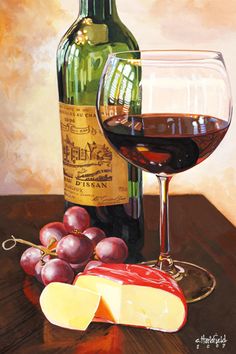 Wine Paintings, Igcse Art, Wine Photography, Fruit Wine, Culinary Art, Wine Bottle Art, Still Life Photos, Sweet Wine