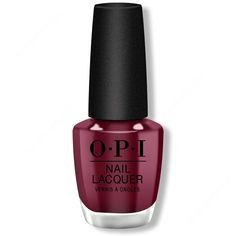 OPI Nail Lacquer - Malaga Wine 0.5 oz - #NLL87 Malaga Wine, Opi Top Coat, Opi Fall, Opi Red, Nail Base, Nail Base Coat, Wine Nails, Cherry Nails, Rainbow Mountain