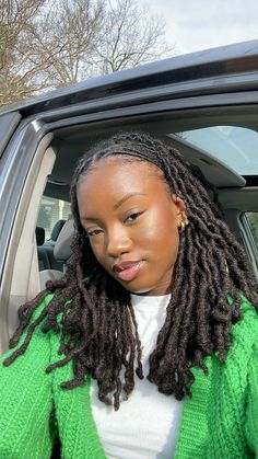 Dreads Middle Part, Dreadlock Updo Hairstyles Black Women, Smedium Locs Black Women, Female Starter Locs, Locs Headwrap Styles, Loc Sizes Black Women, Side Part Loc Styles, How To Style Locs