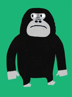 See Creatures, Gorilla Illustration, Posca Art, Keramik Design, Soyut Sanat Tabloları, Animal Graphic, Childrens Illustrations, Children's Book Illustration