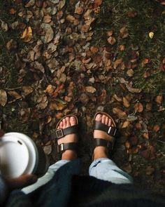 —@emilymariiiee - Well, fall is officially here & I have fully accepted it...still, no one’s gonna stop me from wearing my Birk’s all year round. (Also peep my 3x broken toe on the left foot) 🍁🎃// #explorevanisle Outdoor Leather Footbed Sandals, Leather Footbed Slip-on Sandals For Fall, Classic Outdoor Sandals With Cushioned Footbed, Classic Open Toe Sandals For Outdoor, Classic Sandals With Leather Footbed For Outdoor, Classic Leather Slides For Outdoor, White Birkenstock, White Birkenstocks, Birkenstock Arizona