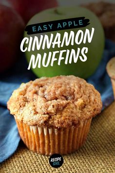 apple cinnamon muffin Cinnamon Muffins Recipe, Apple Cinnamon Muffins Recipe, Apple Recipes Easy, Cinnamon Muffins, Apple Dessert Recipes, Homemade Muffins