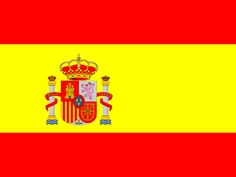 the flag of spain is shown in red and yellow