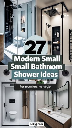 modern small bathroom shower ideas that are easy to do in less than 2 minutes or less