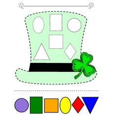 a st patrick's day hat cut out to make it look like a lepreite