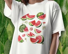 Watermelon T-shirt | Fruit Graphic Shirt, Watermelon Tee, Figs drawing tee, Vintage watermelon shirt, Palestine 🍃 Wild Aesthetic 🍃 -All Printed on 100% Soft Ringspun Cotton  -First Class Delivery UK  -UK based -Message for bundle discounts and customs.  Find sizing guide in the listing photos. Available in S  M  L XL Fig Drawing, Wild Aesthetic, Vintage Watermelon, Watermelon Drawing, Watermelon T Shirt, Fruit Graphic, Watermelon Shirt, Vintage Fruit, Graphic Shirt