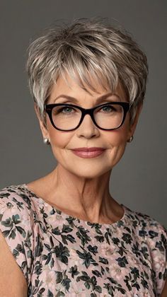 💇‍♀️✨ Sophisticated Asymmetrical Fringe Short Hairstyles for Women Over 60 Mastery | Pinterest F... Asymmetrical Fringe, Short Stacked Hair, Essential Hair Products, Stacked Hair, Short Silver Hair, Stylish Short Haircuts, Face Shape Hairstyles, Hairstyles For Women Over 60