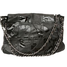 Beautiful Authentic Chanel Hobo Leather Large Flap. With Double Chain. Rare And Hard To Find Great Condition Size And Fit 10.5"W X 9"H X 6.5"D 8.5" Handle Drop Double Chain, Chanel Bags, Large Bags, Chanel Bag, Brooklyn, Chanel, Bag Lady, Chain, Leather