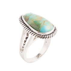 Genuine Sterling Silver and Turquoise Crafted and Finished by hand Stone is 1" at longest point Rope Design, Genuine Turquoise, Pretty Rings, Favorite Rings, Ring Collections, Ring Sterling Silver, Turquoise Stone, Sterling Ring, Turquoise Ring