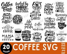 coffee svg bundle for commercial use