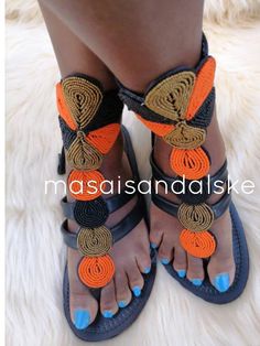 100% handmade using leather and fine beads. Masai beaded sandals are made using the pure original leather and quality African beads.They are inspired by the Masai community They are perfect for any occasion. True to size. We ship worldwide. Feel free to send me a convo for any clarifications Beaded Leather Sandals, African Sandals, Gladiator Sandals Women, African Shoes, Sandals Gladiator, Pretty Sandals, Womens Gladiator Sandals, Boho Sandals, Womens Sandals Summer