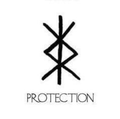 the logo for protection is shown in black and white, with an image of two intersecting lines