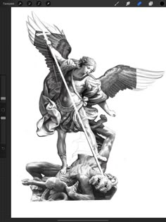 Principalities Angels Tattoo, Arkangel Micheal Tattoo, Arch Angel Raphael Tattoo, Archangel Michael Drawing, Angel Micheal Tattoo, St Micheal Arch Angel Tattoo, St Gabriel Archangel Tattoo