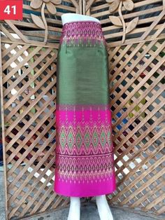 #ad Top Rated LAOS/THAI SILK SARONG SKIRT WAIST ONE SIZE WRAP AROUND/LENGTH 34/35 , Fashion Women's Top Traditional Green Skirt, Traditional Multicolor Long Wrap Skirt, Traditional Pink Skirt For Festival, Traditional Silk Skirt With Traditional Drape, Traditional Long Silk Skirt, Traditional Long Wrap Skirt For Festive Season, Silk Sarong, Silk Skirts, Sarong Skirt