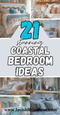 Coastal bedroom Coastal Cottage Bedroom Ideas, Cozy Coastal Bedroom, Modern Coastal Bedroom Ideas, Coastal Cottage Bedroom