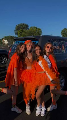 spirit week | school spirit | orange | orange out | high school | dress up | seniors | fun | pinterest, pinterestgirl, pinterestoutfit, summer, summervibes, aesthetic, summerfashion, college, girl, beach, vsco, vibes, cute, aestheticstyle, outfit, outfitinspo, style, classy, feminine, fun, party, gominimal, fits on point, outfit of the day, pretty School Dress Up Days Spirit Weeks, Spirit Week School, High School Dress, Orange Dress Outfit, Orange Dress Outfits, High School Dresses, Beach Vsco, Outfitinspo Style