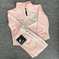 New With Tags. Size: 12m Color: Echo Pink Toddler Nike Outfits, Nike Girl Outfits, Nike Romper, Jogger Pants Outfit, Nike Tracksuit, Womens Workout, Toddler Nikes, Jacket Nike, Girls Nike