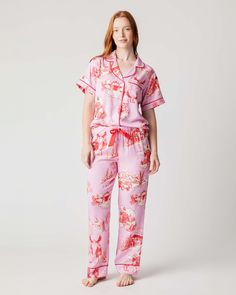 Après Ski Toile Pajama Pants Set Pajama Set Lilac Cranberry / XXS Wfh Loungewear, Mountains Skiing, Katie Kime, Perfect Days, Pajama Pant, Long Sleeve Sweater Dress, Embroidered Clothes, Ski Pants, Heart And Mind