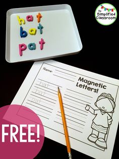 free printable magnetic letters for kids to practice handwriting