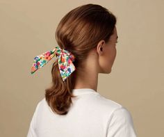 Perk up a ponytail or adorn your wrist. Our new scrunchie features our best-selling Garden Party floral and a pretty scarf tie. 100% Polyester Digitally printed 3.5" D Floral Scrunchie, Texas Gifts, Scarf Tie, Hydrangea Not Blooming, Plastic Headband, A Ponytail, Pretty Scarves, Fabric Headbands, Scarf Tying