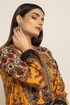 Shamaeel Ansari Ag-3 Casual Pret 2021 – Sara Clothes Yellow Palazzo Set With Printed Motifs In Traditional Drape, Traditional Yellow Palazzo Set With Printed Motifs, Anarkali Sets With Printed Motifs In Yellow, Yellow Palazzo Set With Printed Motifs And Traditional Drape, Festive Multicolor Semi-stitched Lawn Suit, Designer Yellow Palazzo Set With Printed Motifs, Yellow Anarkali Set With Straight Kurta And Printed Motifs, Yellow Anarkali Set With Printed Motifs, Diwali Palazzo Set With Printed Motifs And Traditional Drape