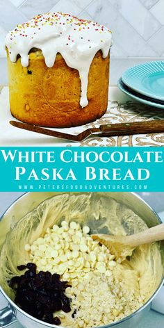 Paska Easter Bread - Kulich (Video) - Peter's Food Adventures Soviet Recipes, Savoury Bakes, Easter Recipe, Easter Snacks, Homemade Breads, White Chocolate Macadamia, Chocolate Macadamia, Russian Food, Easter Bread