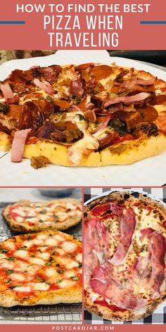 Shows 3 different pizzas from our travels, how to find unforgettable pizza while traveling Pizza In Chicago, Prosciutto Pizza, Fresh Olives, Chicago Pizza, Slice Of Pizza, Zucchini Pizzas, Pizza Day, Morning Snack, Breakfast Pizza