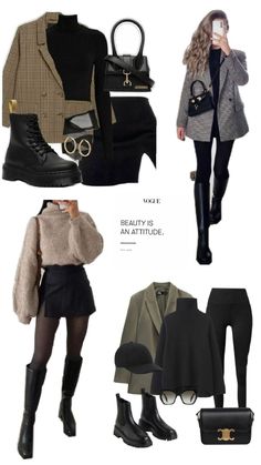 Distintas maneras de combinar un blazer viéndose elegante y sin pasar frío. Look Boho Chic, Classic Style Outfits, Winter Fashion Outfits Casual, Winter Mode, Paris Outfits, Autumn Outfit, Outfit Inspo Fall, Winter Fashion Outfits, Work Fashion