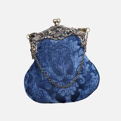 Queen Royal Blue Chatelaine Purse Large carpet bag MCW Handmade Large Crossbody Purse, Large Travel Bag, Work Tote Bag, Mens Travel, Mens Travel Bag, Blue Purse, Carpet Bag, Chatelaine, Garment Bags